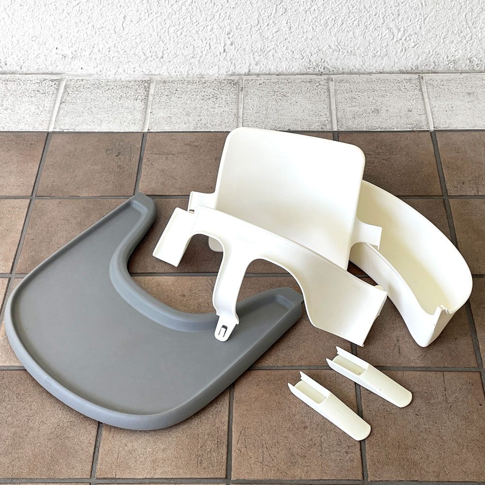 ストッケ STOKKE トリップトラップ TRIPP TRAPP ベビーチェア キッズチェア S/N5 ベビーガード＆トレイ付き ◇