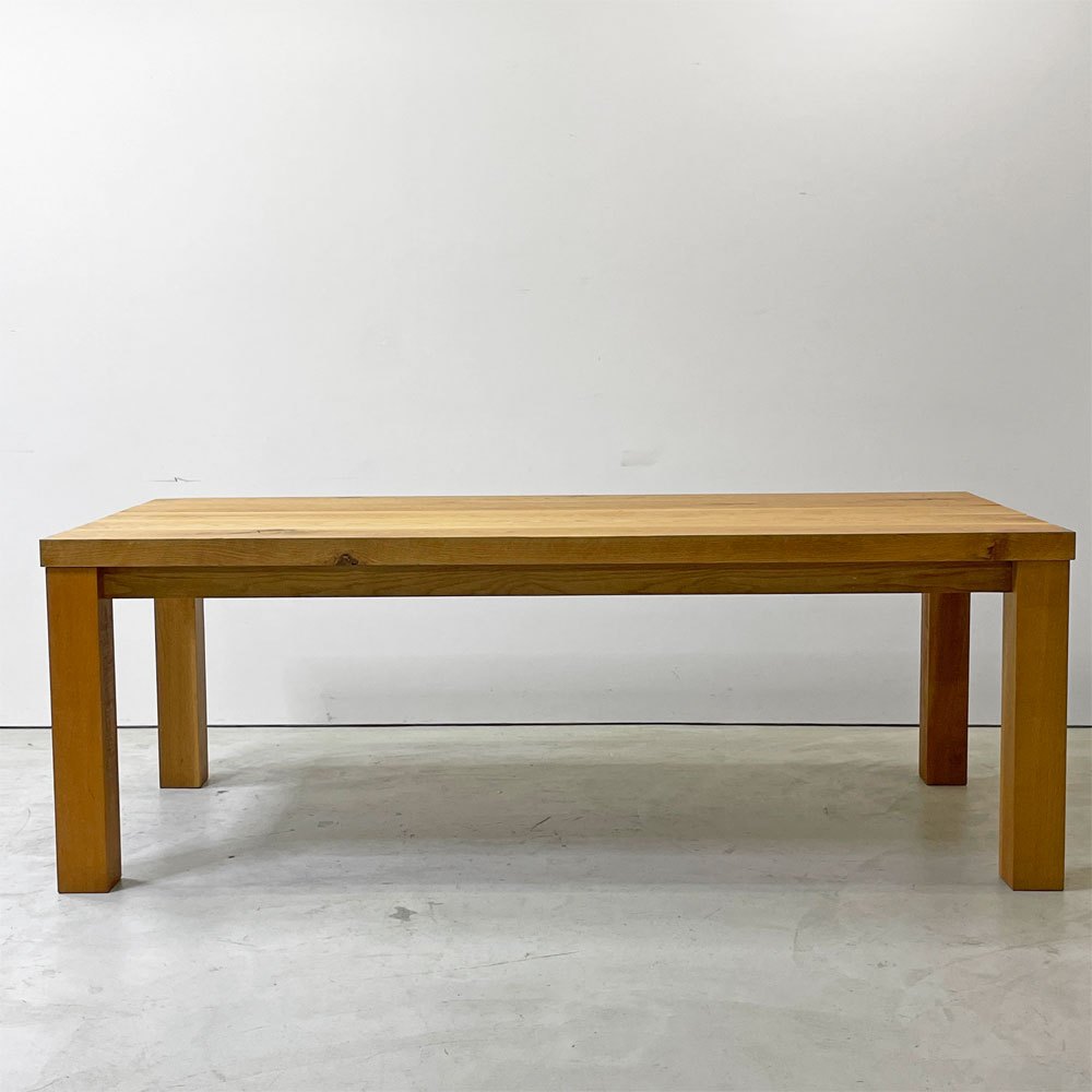 トラックファニチャー TRUCK FURNITURE OAK TABLE ダイニングテーブル ホワイトオーク無垢材 W200cm 定価約¥484,000 - ●