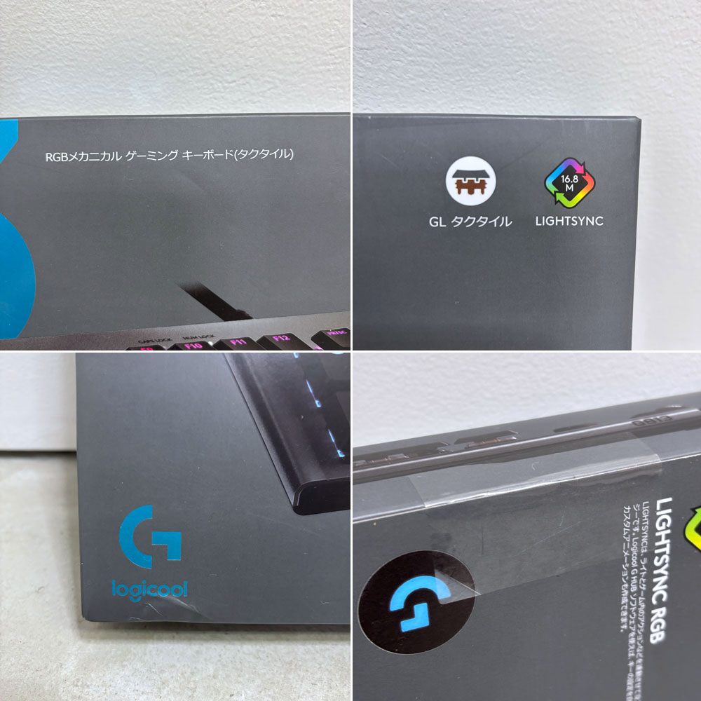 ロジクール Logicool G813 RCBメカニカル ゲーミング キーボード タクタイル 有線 ブラック 薄型 PC パソコン スイス 国内正規品 箱付 未開封 未使用品 ●