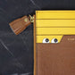 アニヤハインドマーチ ANYA HINDMARCH Peeping Eyes ジップ カードケース パスケース ゴートレザー ◎