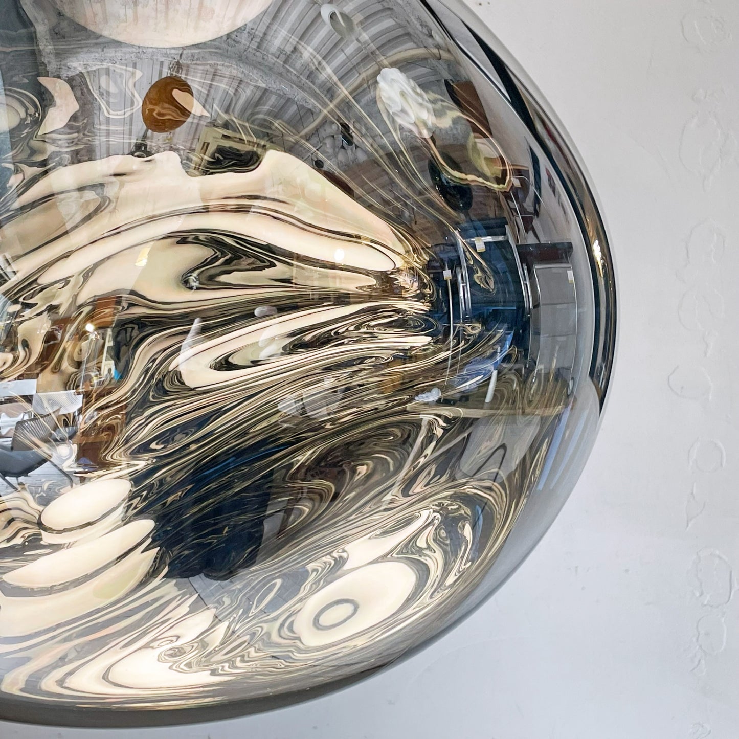 トムディクソン Tom Dixon メルト MELT 50 クローム ペンダントライト 内臓LED ヤマギワ取扱 未使用品 箱付 定価￥275,000- ★