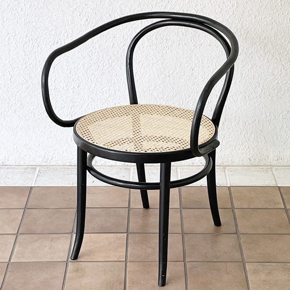 トーネット THONET ビンテージ No.209 ベントウット アームチェア コルビジェチェア ヴィエナチェア ダイニングチェア ラタンシート ◇