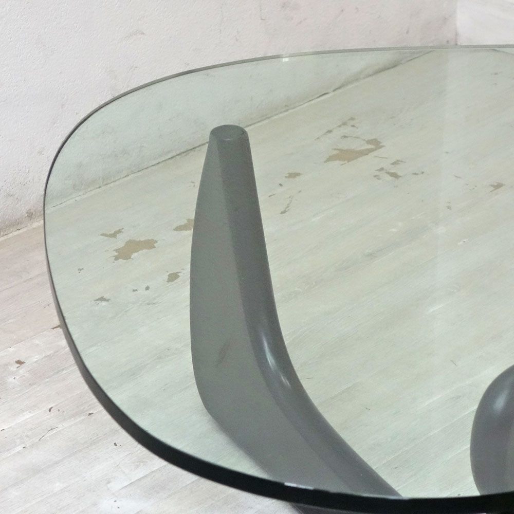 イサムノグチ Isamu Noguchi コーヒーテーブル Coffee Table ガラス天板厚20mm リプロダクト品 デザイナーズ家具 名作 ●