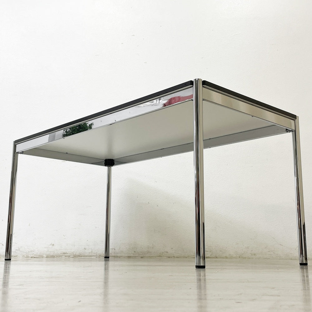 USMハラー USM Haller モジュラーファニチャー ハラーテーブル ワーキングデスク H70cm アジャスター パールグレーラミネート(ホワイト) 高さ調整機能付 スイス A ●