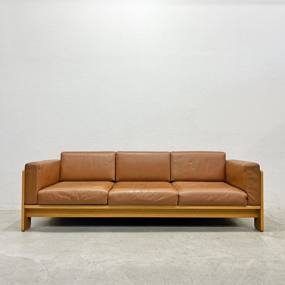 ノル ノール Knoll バスチアーノ Bastiano 3Pソファ トビア・スカルパ レザー 総本革 モダン 〓