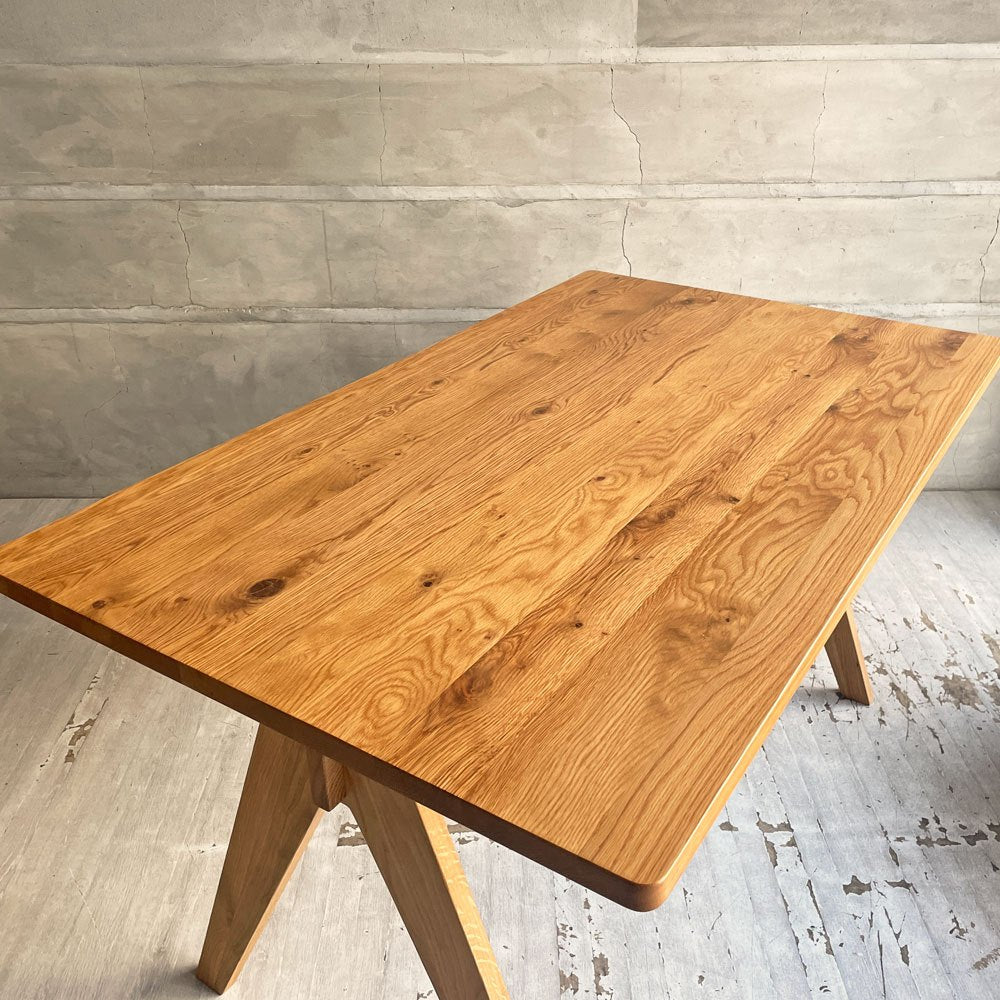 アーバンリサーチ URBAN research DOORS LIVING PRODUCTS ダイニングテーブル BOTHY 1350 オーク無垢材 定価 ￥88,000- ♪