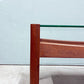 ハイクオリジナルファニチャー HIKE Original furniture ガラスソファテーブル Glass sofa table ウォールナット材 W100cm ◎