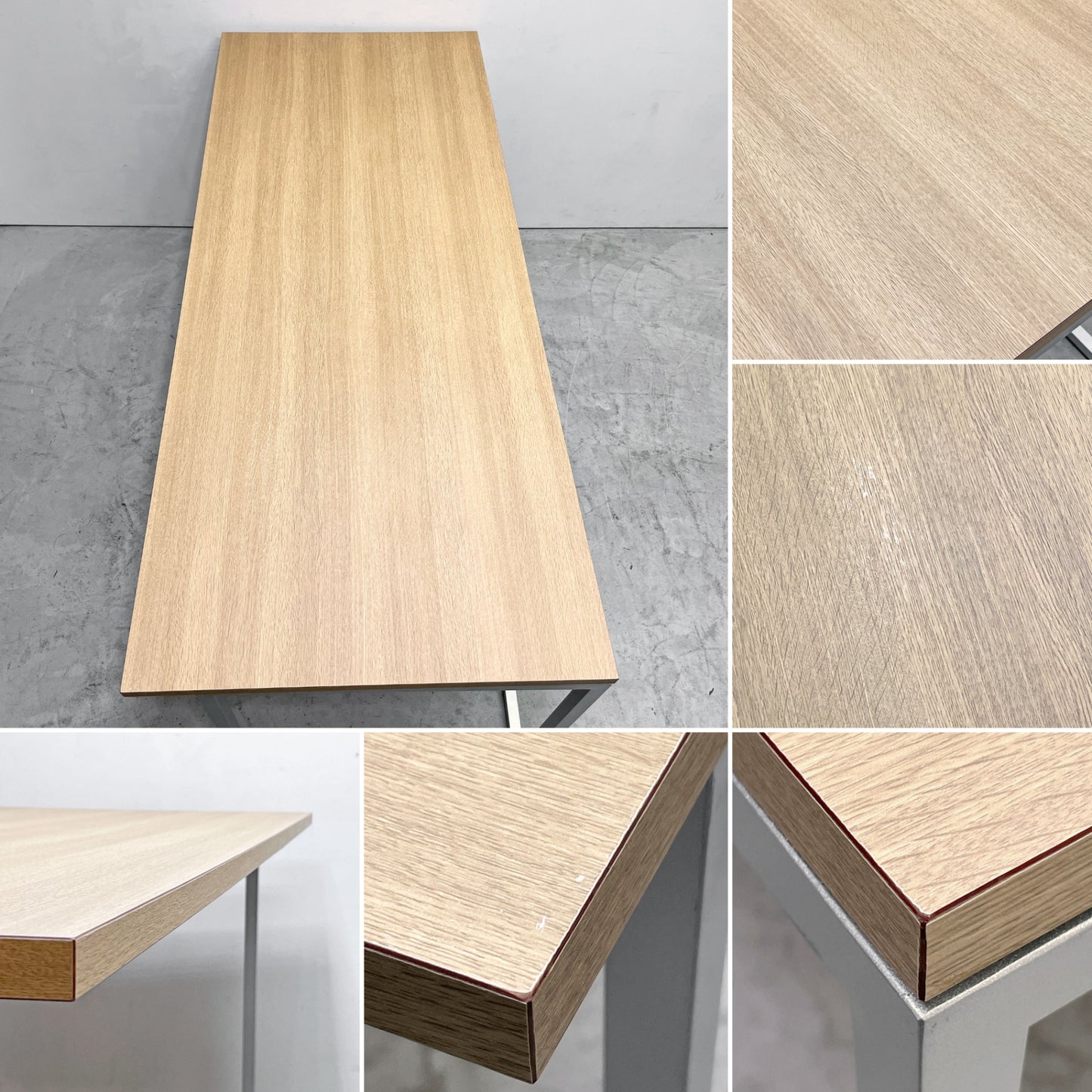 ビスレー BISLEY デスクプラン DESK PLAN Lフット ワーキングテーブル デスク オーク メラミン天板 スチール脚 W170cm イギリス ●