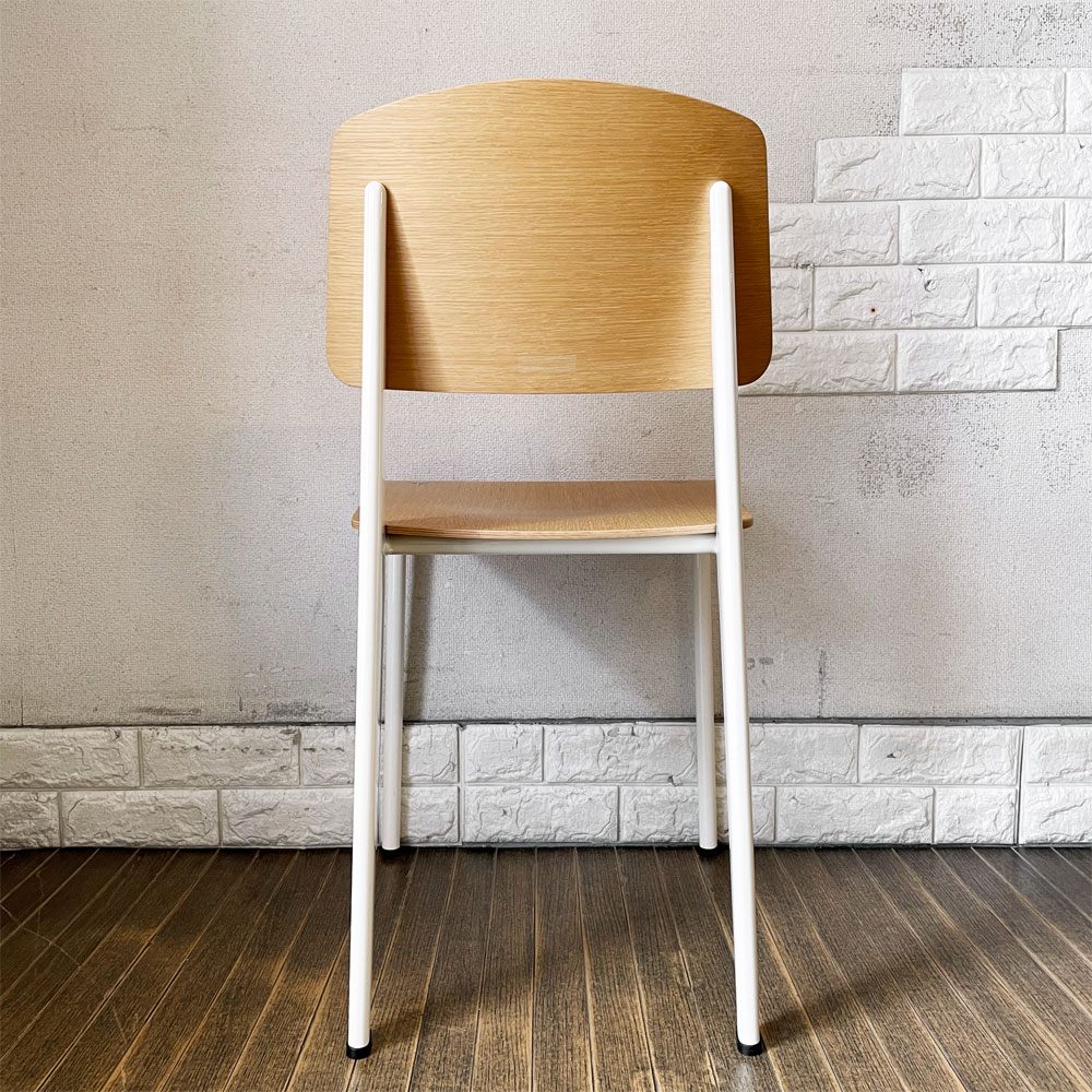 ヴィトラ vitra スタンダードチェア Standard Chair ダイニングチェア ナチュラルオーク×ブランコロンブ ジャン・プルーヴェ Jean Prouve 定価￥129,800- ◎