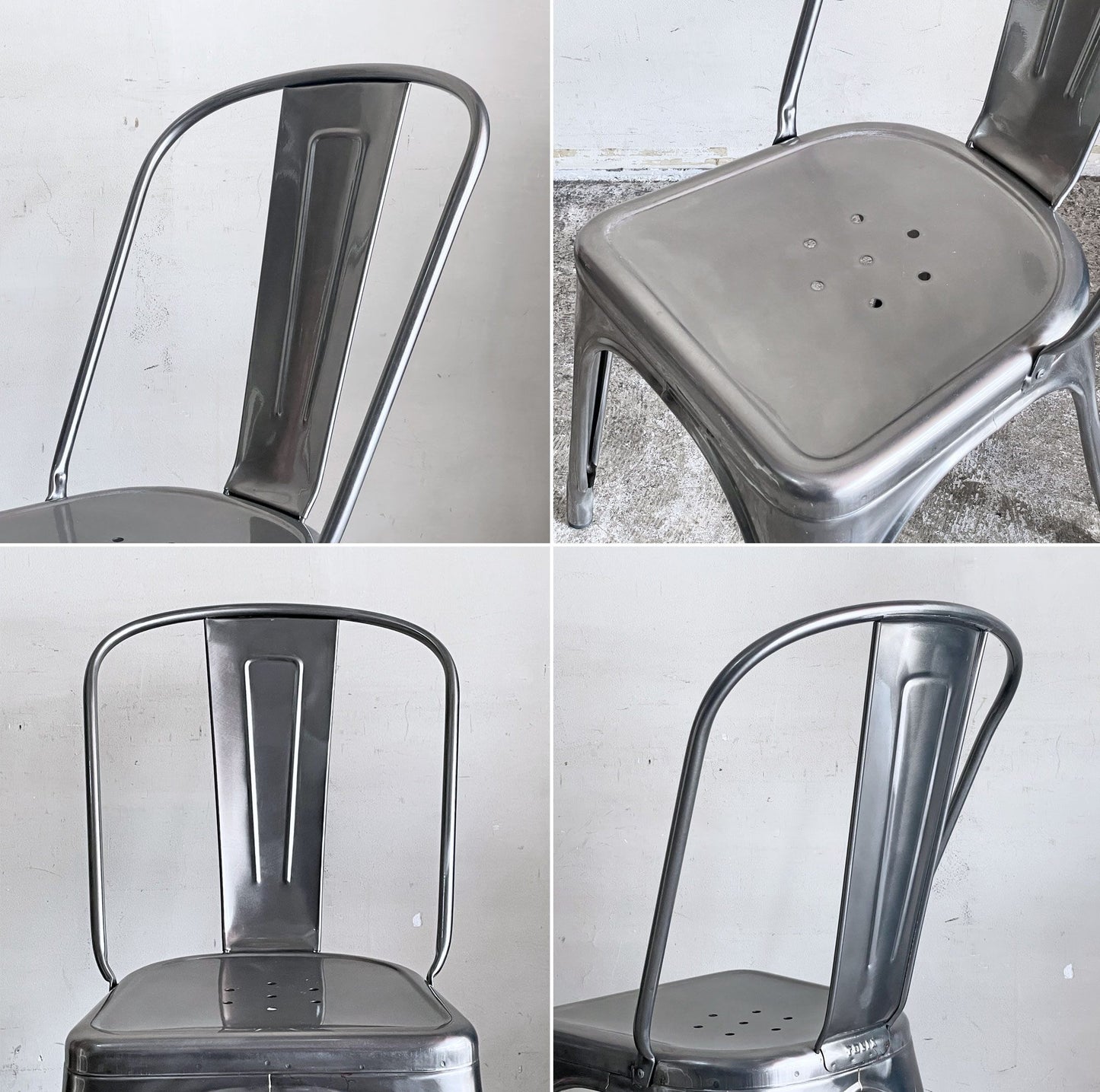 トリックス TOLIX エーチェア A-chair ダイニングチェア スタッキング ロースチール フランス インダストリアルスタイル カフェスタイル ■