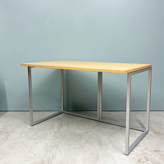 ビスレー BISLEY デスクプラン DESK PLAN Lフット ワーキングテーブル デスク オーク メラミン天板 スチール脚 W120cm イギリス ◎