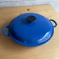 ルクルーゼ LE CREUSET ビュッフェキャセロール 26cm 両手鍋 鋳物 ハーモニックブルー フランス 廃番 ♪