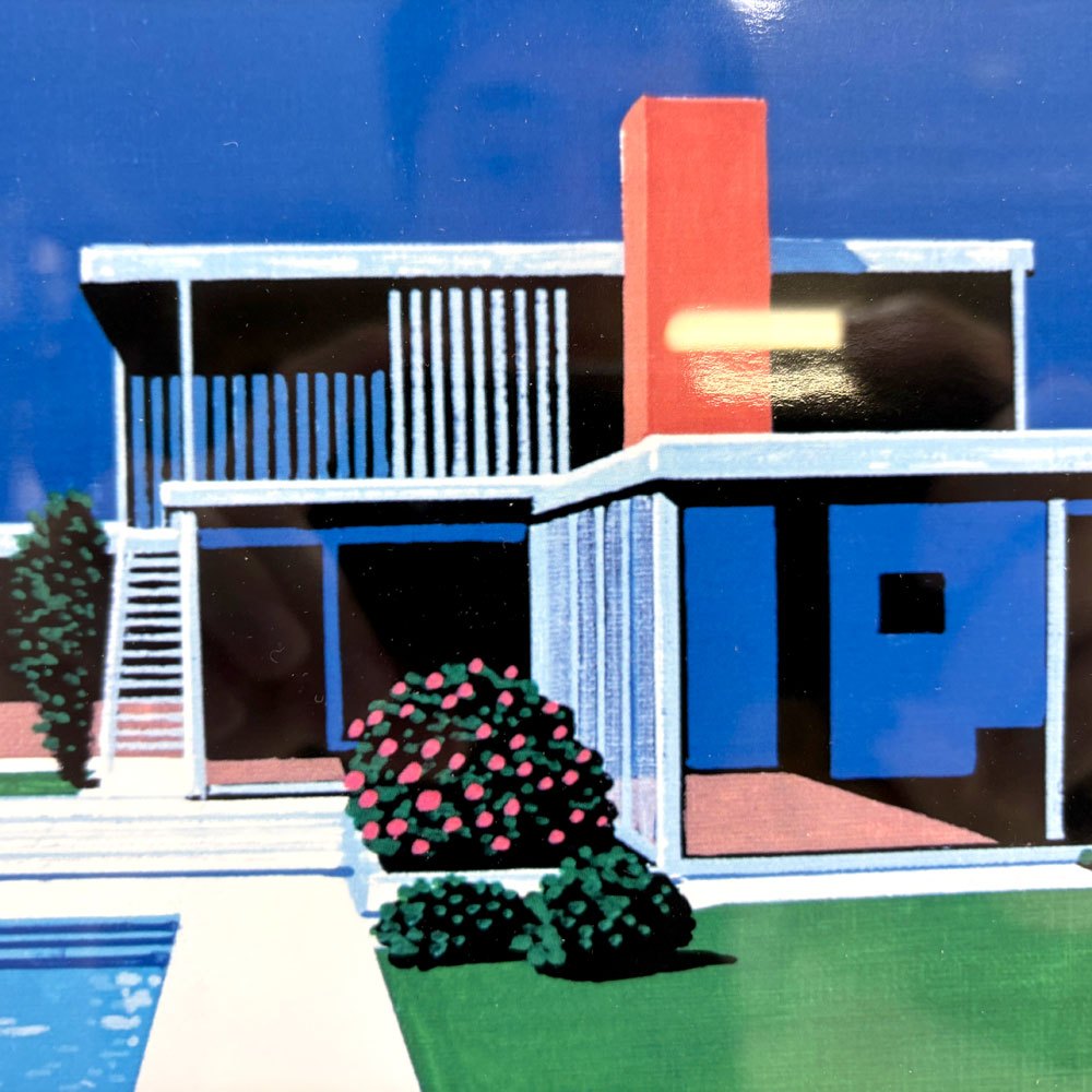 永井博 トロピカルモダン ポスター TROPICAL MODERN POSTER side-B 55.5×77cm 直筆サイン シティポップ 額装品 ●