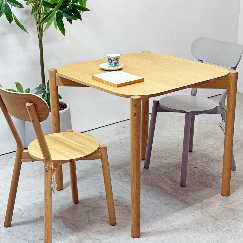 カリモクニュースタンダード Karimoku キャストール CASTOR ダイニングテーブル W75cm ピュアオークカラー 国産ナラ材 ナチュラル 定価¥130,900- ●