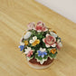 カポディモンテ CAPODIMONTE 陶花 フラワー オブジェ H11.3cm イタリア A ◎