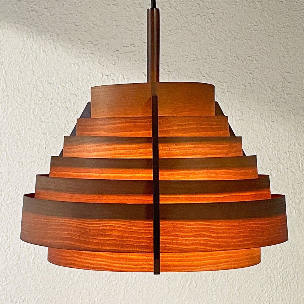 ヤマギワ YAMAGIWA ヤコブソンランプ JAKOBSSON LAMP ペンダントライト 323F-218 パイン材 ダークブラウン ハンス・アウネ・ヤコブソン 北欧照明 スウェーデン ◇