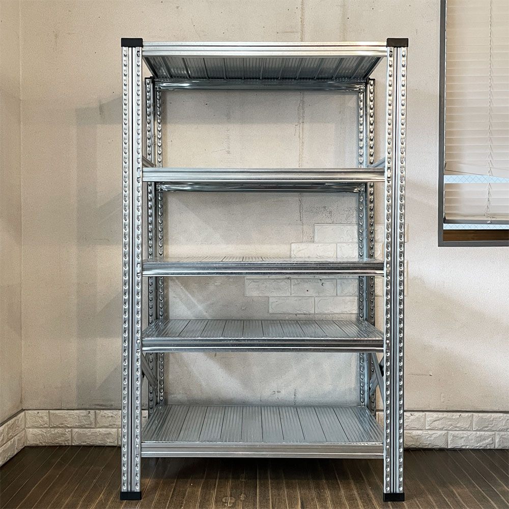 メタルシステム METALSISTEM SUPER123 スチールシェルフ 5段 W98cm イタリア製 インダストリアル ASPLUND 取扱 定価￥42,200-  ◎