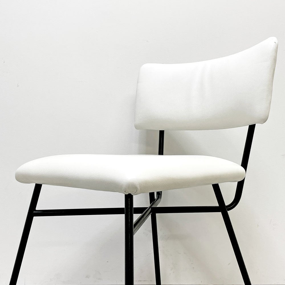 アルフレックス arflex エレットラ ELETTRA ダイニングチェア レザー ホワイト Studio BBPR イタリアモダン シンプルデザイン B ●