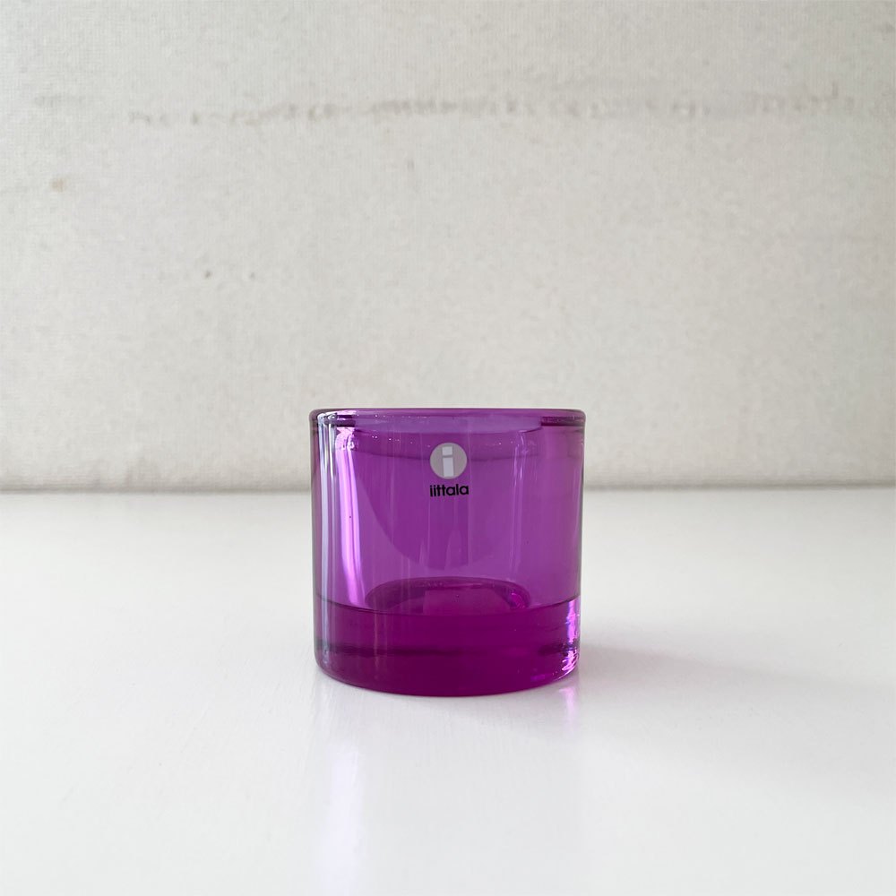 イッタラ iittala マリメッコ marimekko キビ kivi キャンドルホルダー アメジスト 60mm 箱付 ヘイッキ・オルヴォラ フィンランド scope別注 廃番カラー ◎