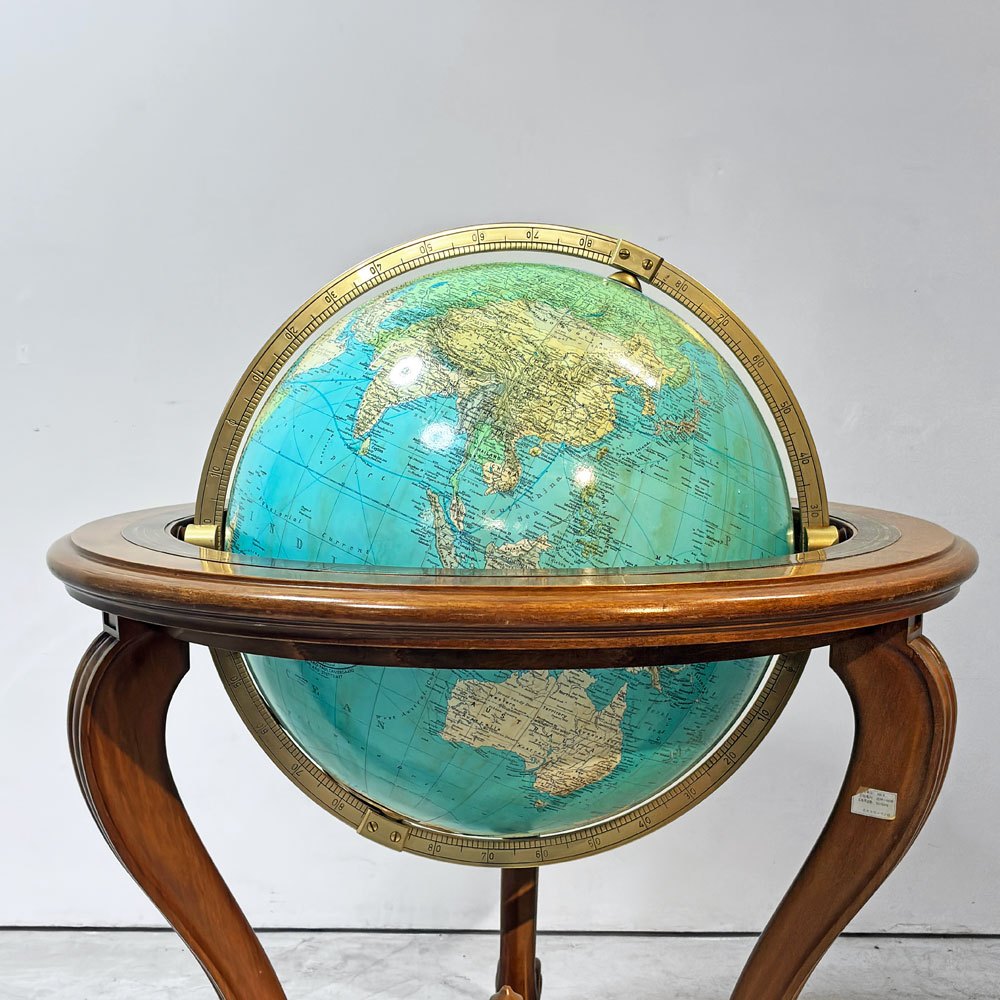 コロンブス COLUMBUS デュオ DUO 地球儀 グローブランプ GLOBE LAMP 物理・行政地図切り替え コロニアル型 ドイツ ●