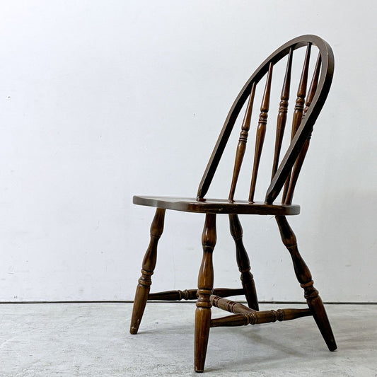 ユニバーサル UNIVERSAL FURNITURE ウィンザーチェア ダイニングチェア アメリカ ブラウン ビンテージスタイル カントリー A ●