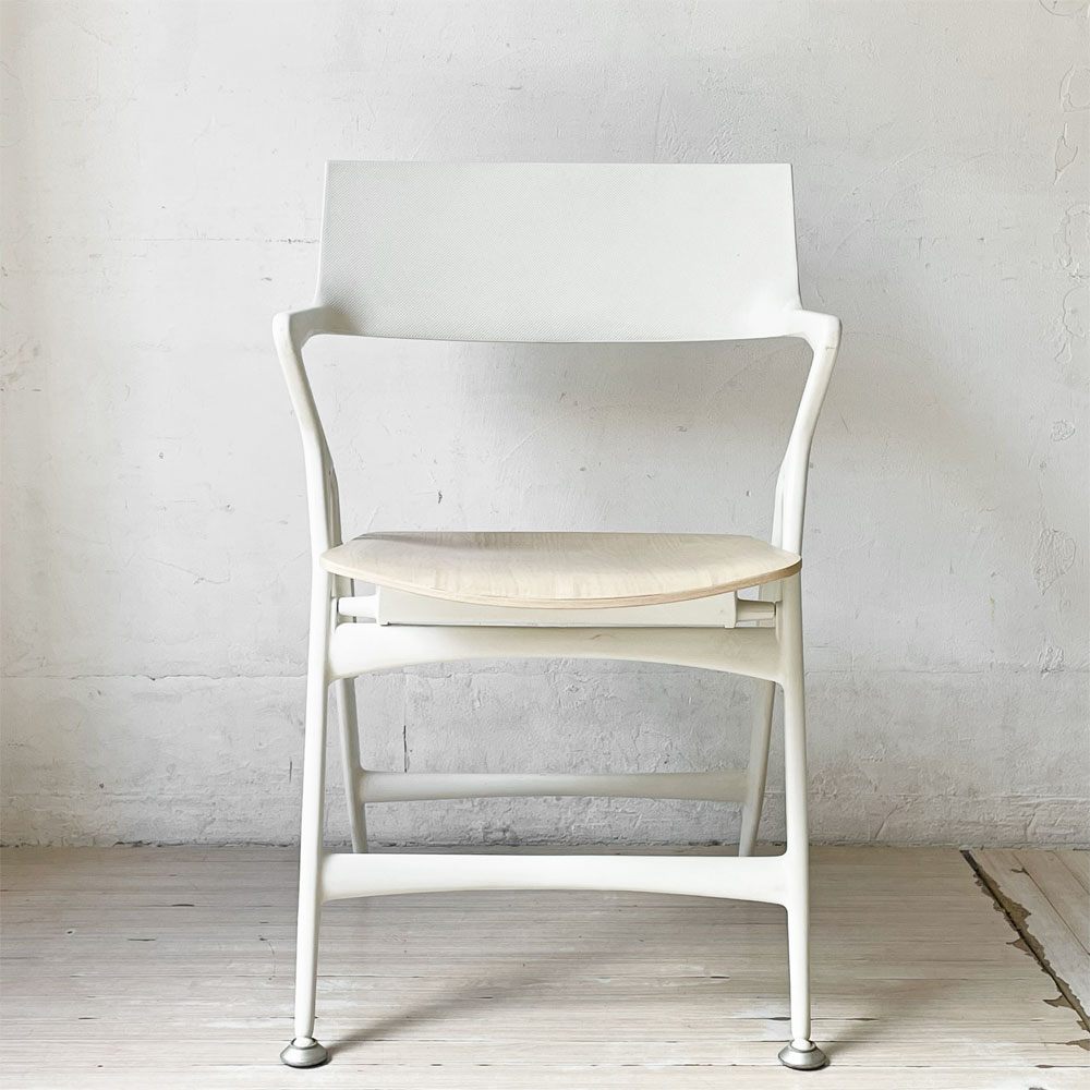 カルテル kartell ドリーチェア Dolly Chair プライウッドシート ホワイトウォッシュ 折りたたみ アントニオ・チッテリオ イタリア 希少廃番 ★