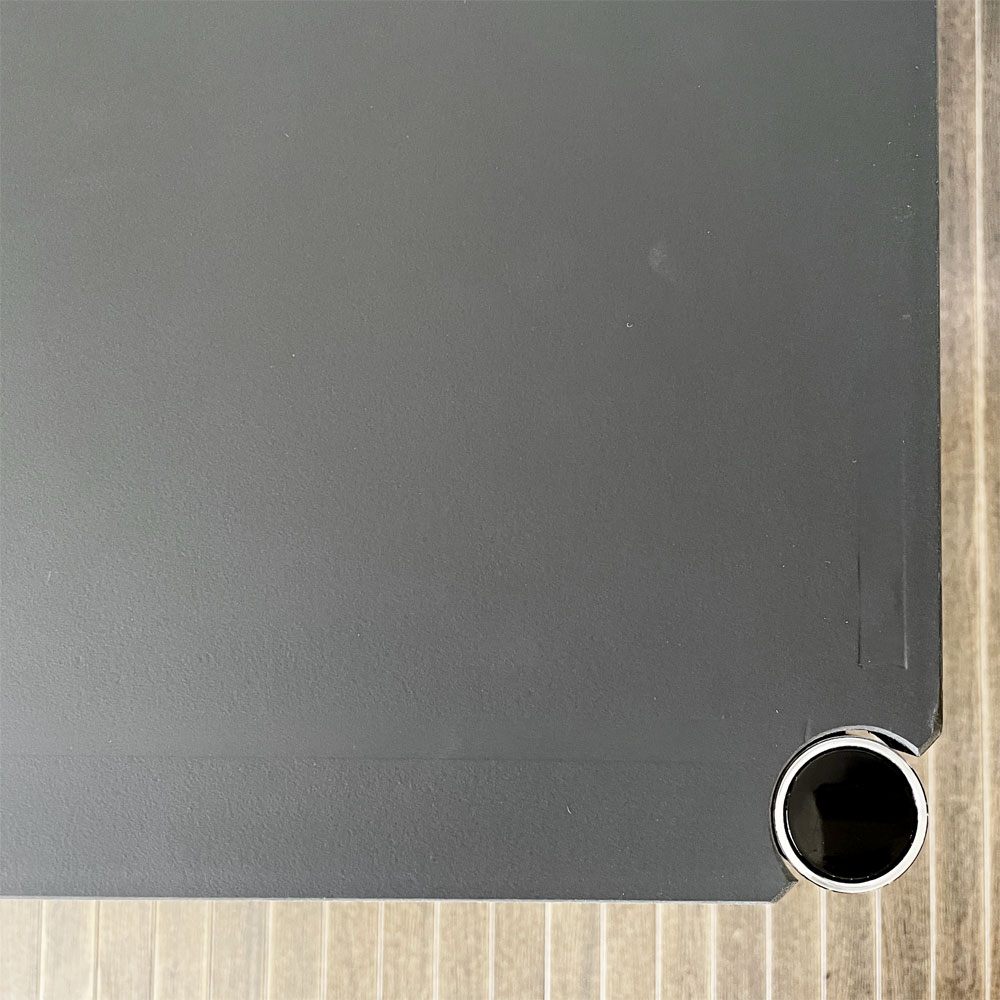 ユーエスエムハラー USM Haller モジュラーファニチャー ハラーテーブル デスク W150×D75cm チャコールリノリウム 高さ調節機能付 スイス 定価￥200,998- ◎