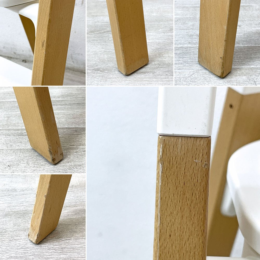 ストッケ STOKKE ステップス チェア Steps Chair ベビーチェア ホワイト 北欧 ノルウェー ●