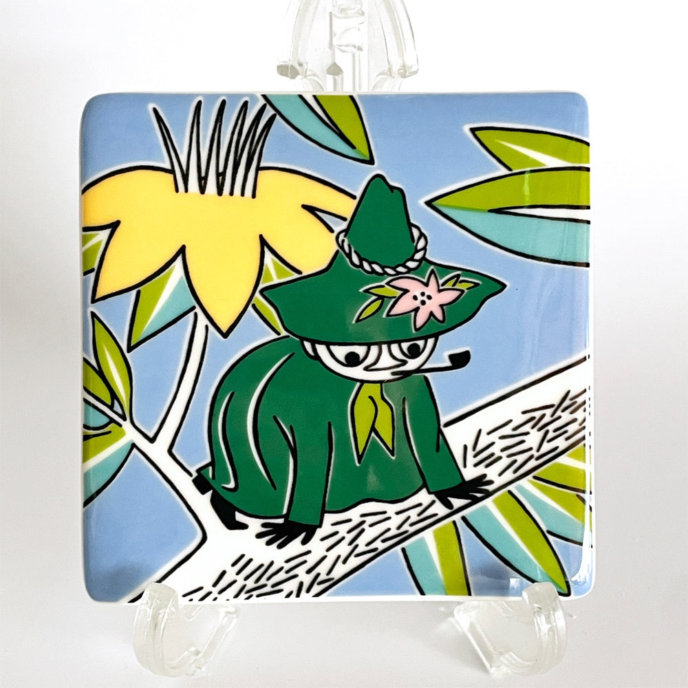 アラビア ARABIA ムーミンデコツリー MOOMIN DECO TREE 陶板 プレート スナフキン トーベ・ヤンソン フィンランド 北欧食器 廃番 ■
