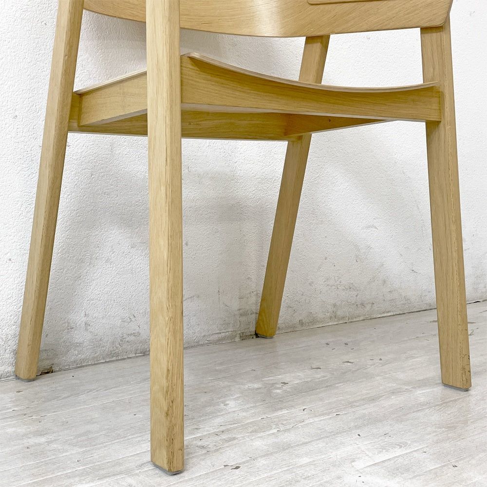 ムート muuto カバーアームチェア Cover Armchair ダイニングチェア 板座 オークカラー 定価￥106,700- A ●
