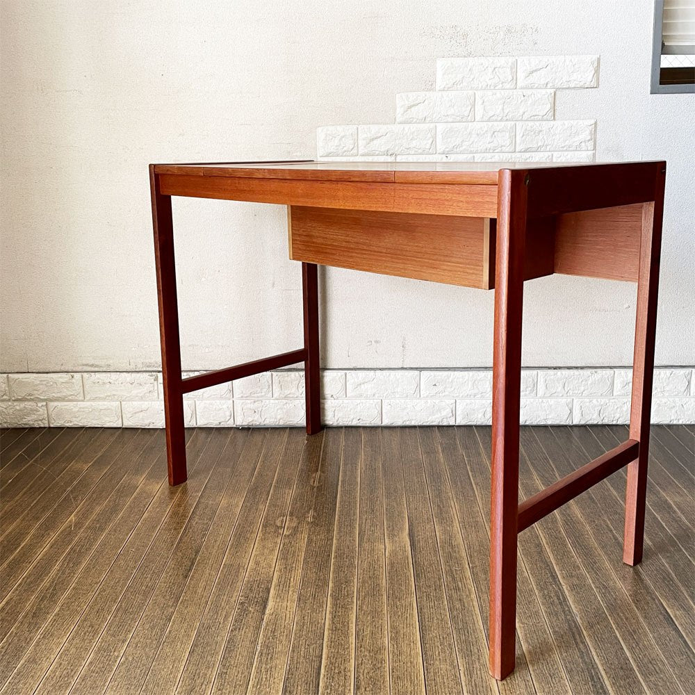 ボダフォース Bodafors チーク材 デスクドレッサー ミラー&収納付 W90.5cm バーティル・フリードホーゲン スウェーデンビンテージ 北欧家具 ◎