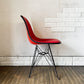 ハーマンミラー Herman Miller サイドシェルチェア セカンド 2nd FRP ナウガレザー エッフェルベース C&R イームズ ビンテージ ◎