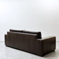 アクタス ACTUS 2人掛けソファ 2P SOFA 本革 ダークブラウン調カラー ワイドアーム シンプルモダン ●