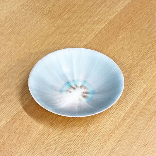 和田山真央 朝顔鉢 17.5cm めん鉢 丼 ベージュ 現代作家 ◎