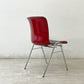 コトブキ KOTOBUKI 柳宗理 FRP サイドチェア 別注 レッドシェル オリジナルファブリック スタッキング ジャパニーズミッドセンチュリー ビンテージ LowタイプB ●