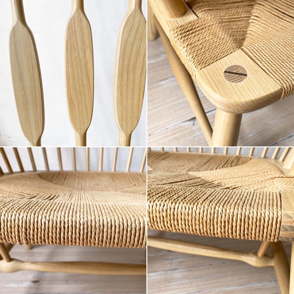 ヨハネスハンセン Johannes Hansen JH-550 ピーコック チェア アッシュ材 チーク材アーム ラウンジチェア ハンス・J・ウェグナー 北欧ビンテージ ★