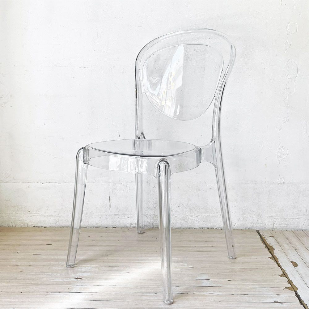 カリガリス Calligaris パリジェンヌ PARISIENNE ダイニングチェア スタッキングチェア P848 トランスペアレント イタリア モダンデザイン B ★