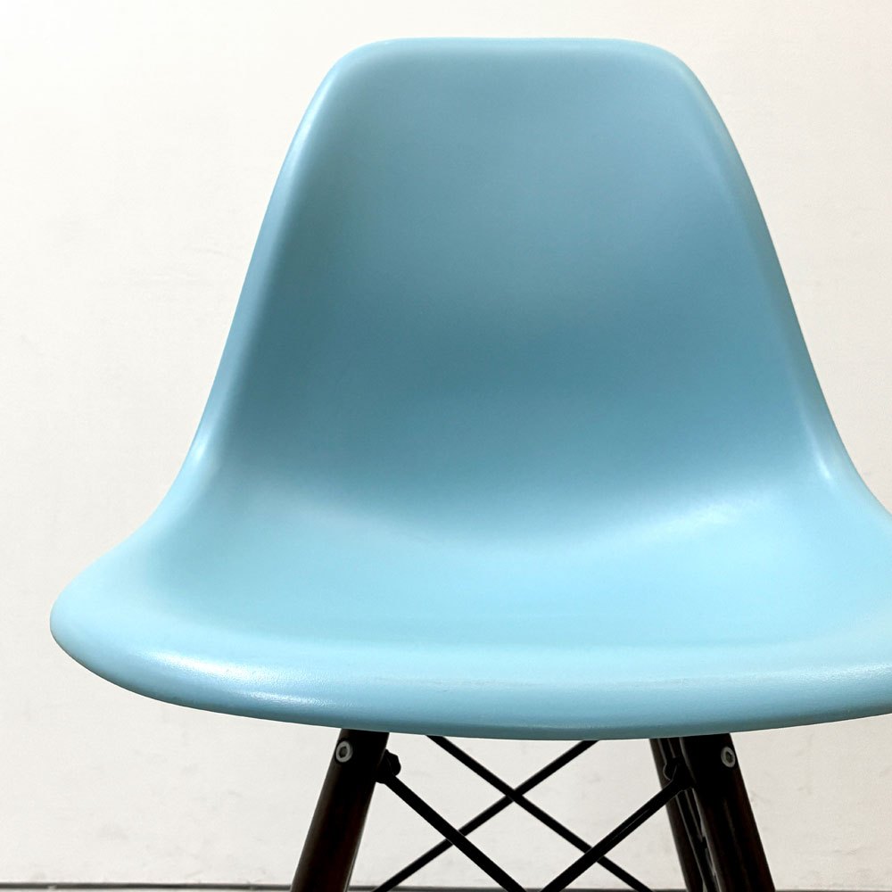 ヴィトラ Vitra サイドシェルチェア ペールブルー ドゥエルレッグ ポリプロピレン C&R イームズ ミッドセンチュリーモダン ●
