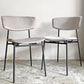 カリガリス Calligaris フィフティーズ FIFTIES ダイニングチェア サンドカラー×マットブラック ファブリック ベルベット スチール脚 モダンデザイン イタリア B ■