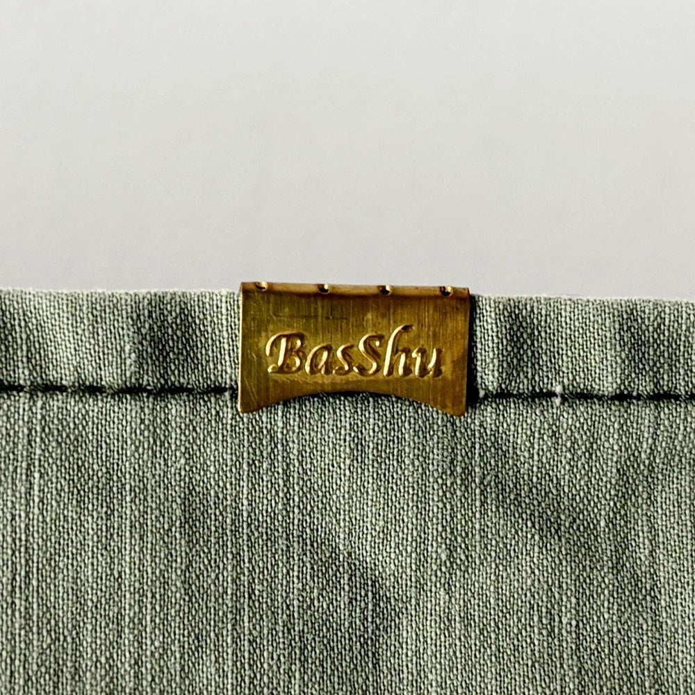 バッシュ BasShu KHAKI パッチワーク マルチクロス ファブリック 約140×190cm ミリタリーデザイン ●