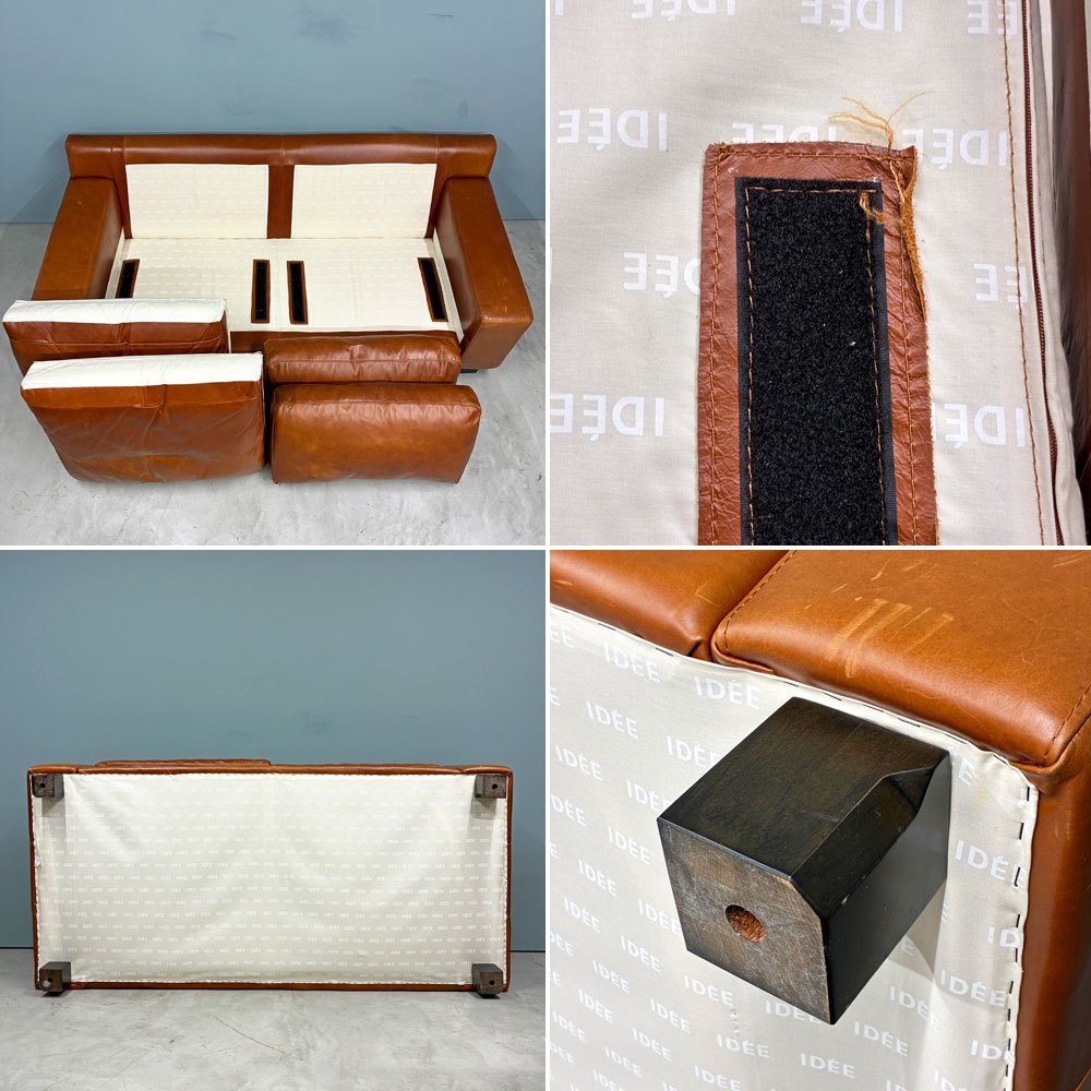 イデー IDEE セリュー ソファ プレミアム SERIEUX SOFA Premium 3Pソファ 3人掛け 本革 W190cm 定価￥399,900- ◎