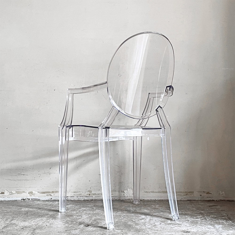 カルテル Kartell ルイゴースト LouisGhost アームチェア クリスタル スタッキング フィリップ・スタルク Philippe Starck イタリア B ■