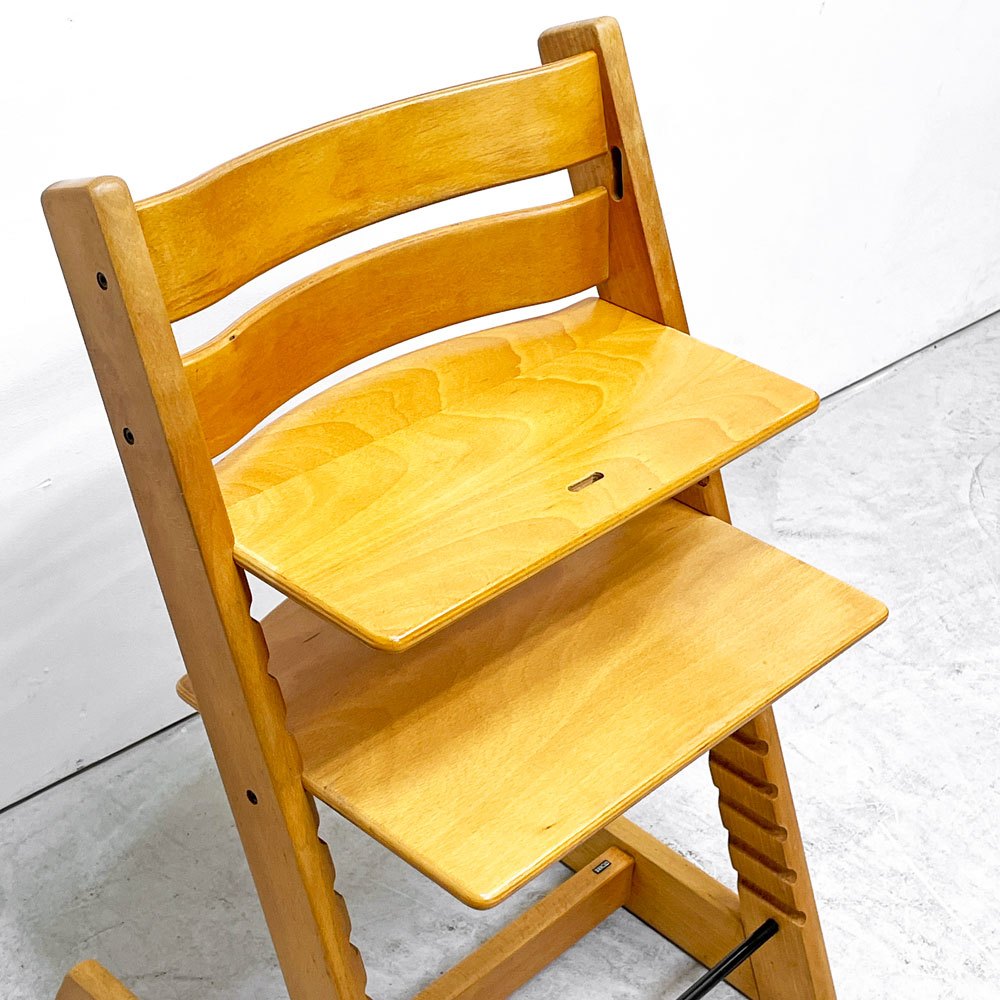 ストッケ STOKKE トリップトラップ TRIPP TRAPP ベビーチェア キッズチェア S/N無し ノルウェー 北欧家具 ナチュラル A ●