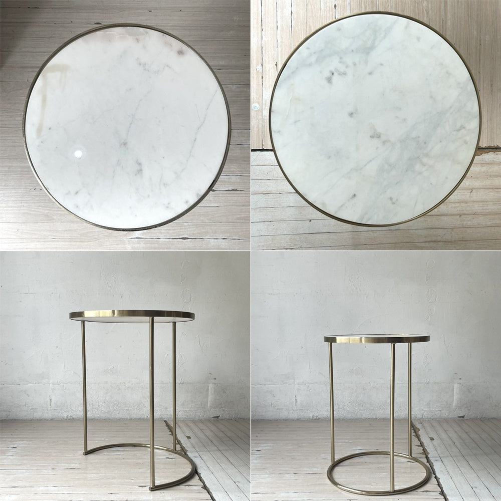 ザラホーム ZARA HOME ネストテーブル 2連 大理石 マーブル モダンデザイン ★