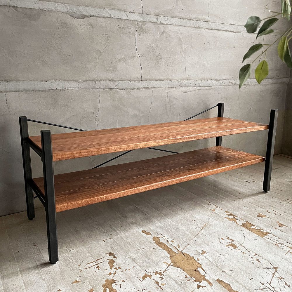 アクメファニチャー ACME Furniture グランビュー GRANDVIEW TVシェルフ AVボード w105cm ヘムロック材 アイアン インダストリアル ♪