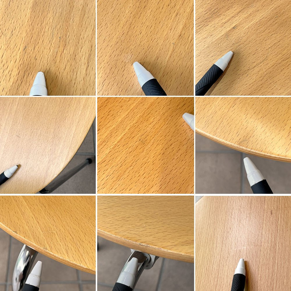 フリッツハンセン Fritz Hansen アントチェア 4本脚 ナチュラルビーチ ラッカー アルネ・ヤコブセン 北欧家具 B ◇