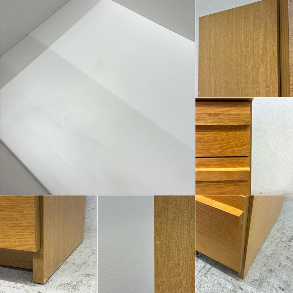 末次家具工芸 SUETSUGU FURNITURE オークリー キッチンキャビネット キッチンボード 食器棚 W120cm オーク材 ●