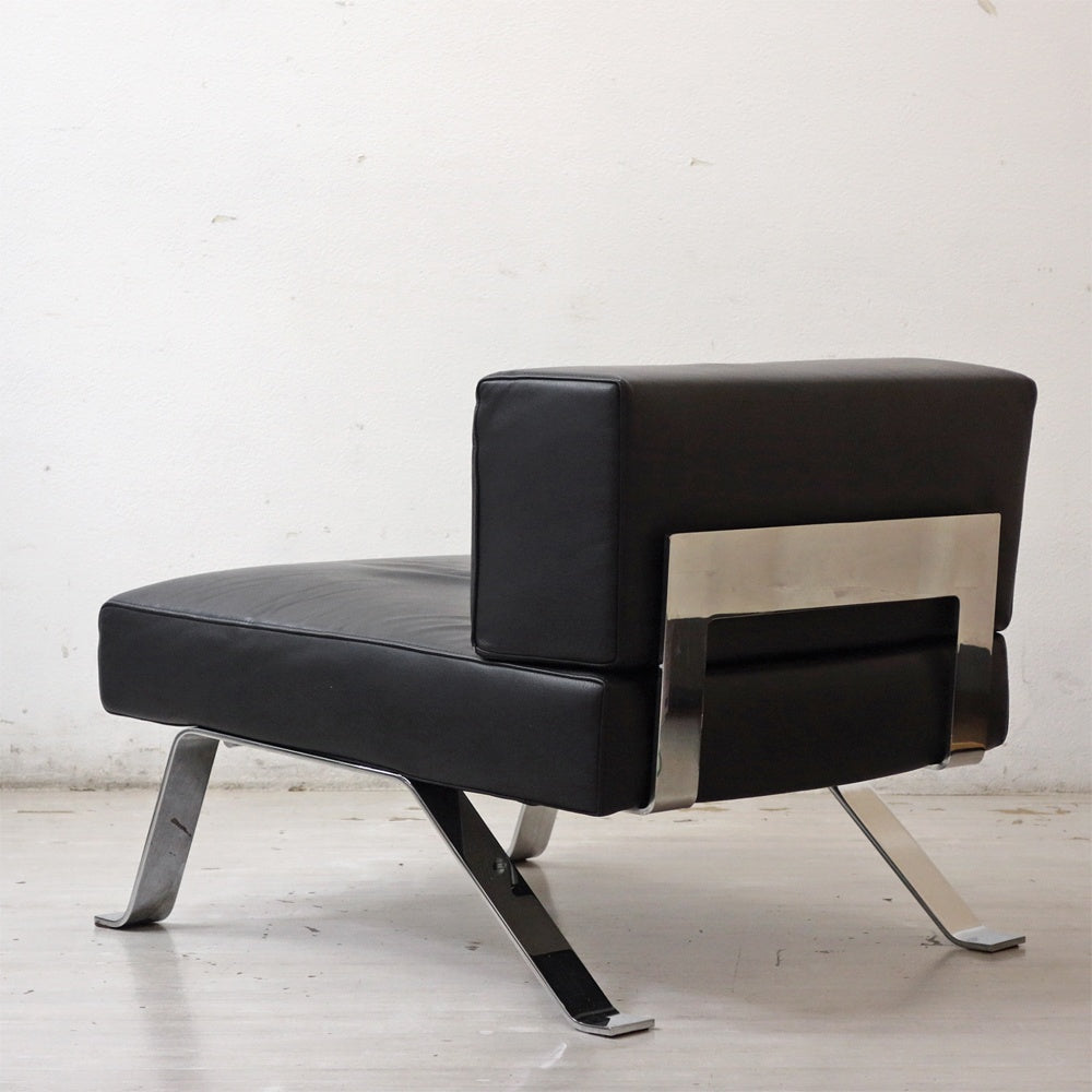 カッシーナ Cassina オンブラ OMBRA 512 ラウンジチェア レザー ブラック シャルロット・ペリアン Charlotte Perriand ●