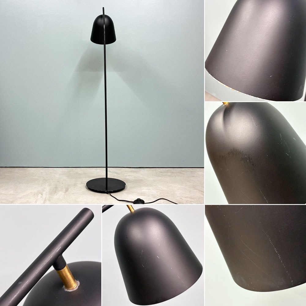 レクリント LE KLINT キャシェ CACHE KF355 フロアランプ スタンドライト ブラック デンマーク 北欧照明 定価￥148,500- ◎