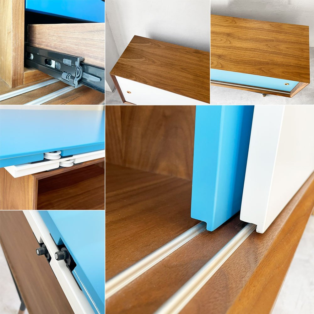 フィン・ユール Finn Juhl サイドボード SIDEBOARD WITH TRAY UNIT キャビネット リプロダクト品 ウォールナット 北欧 ミッドセンチュリー ★